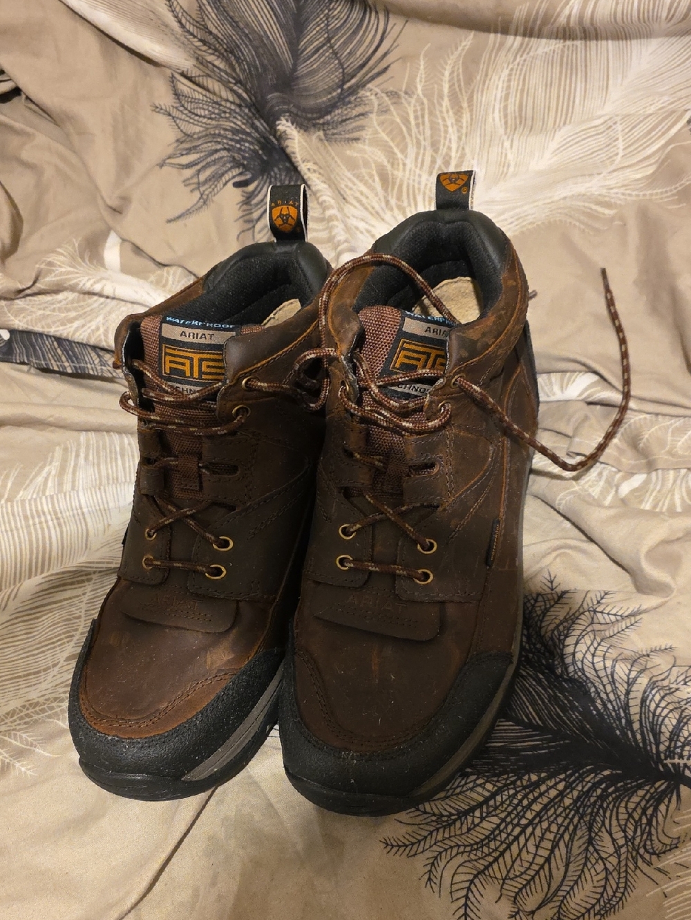 Ariat Men's Brown Waterproof Work Boots